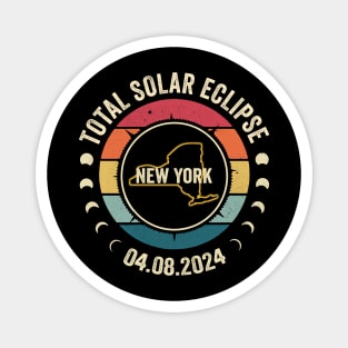 New York Total Solar Eclipse 2024 American Totality April 8 Magnet